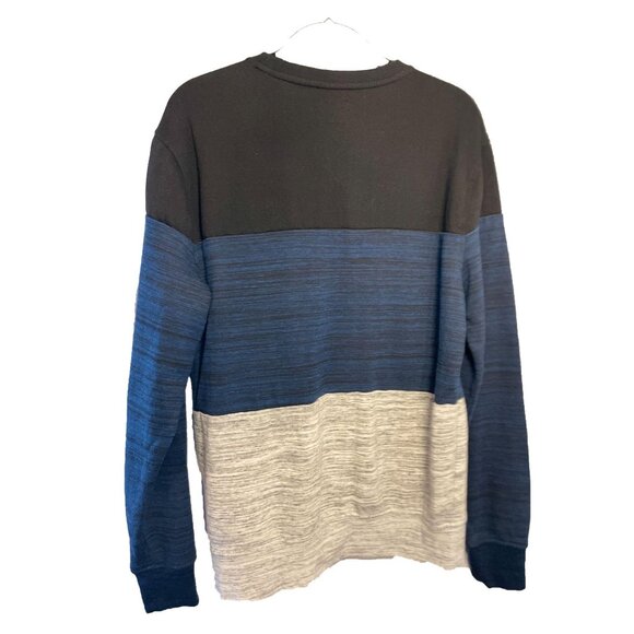 Rebel Star colorblocked heathered crewneck men's sweatshirt Medium - Picture 2 of 5